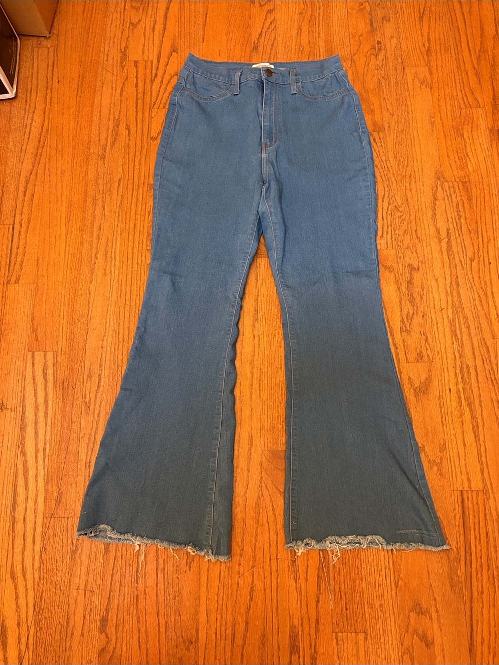 Vibrant M. I. U. Blue High-Rise Flare Jeans